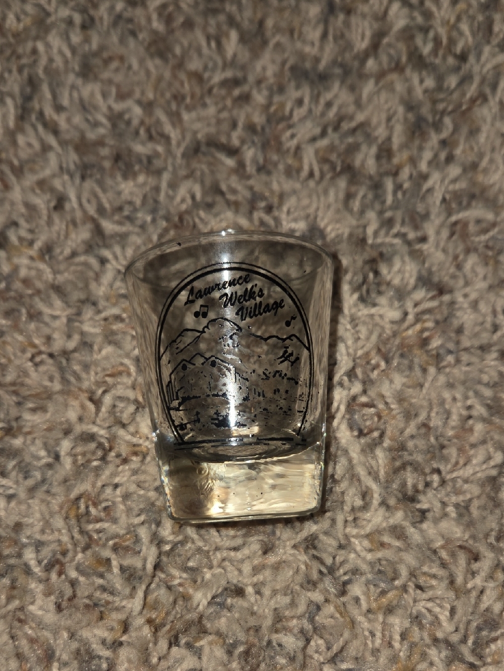 Lawrence Welk Village Souvenir Shot Glass - Clear Glass